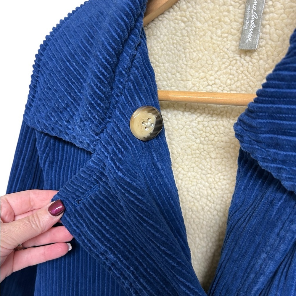 Hanna Andersson Women’s Corduroy Pea Coat Size Small - Picture 3 of 7